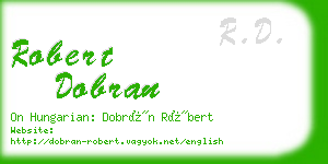 robert dobran business card